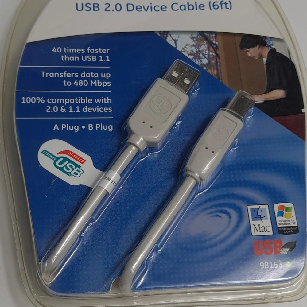 USB 2.0 DEVICE CABLE 6 FT